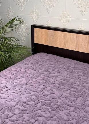 Простирадло махрове 160х220 см ae purpel