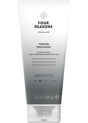 Тонирующая маска для волос fourreasons toning treatment graphite графит 200мл
