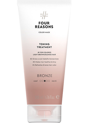Тонирующая маска для волос fourreasons mask toning treatment bronze бронза 200мл