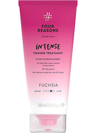 Интенсивно тонирующая маска для волос fourreasons color mask intense toning treatment фуксія 200мл