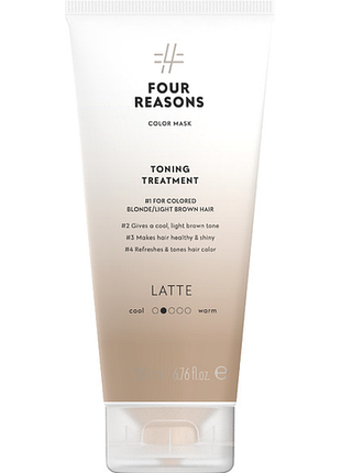 Тонирующая маска для волос fourreasons color mask toning treatment latte латте 200мл