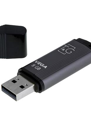 Usb флэш-накопитель t&g 8gb vega 121 стальный