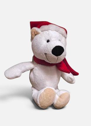 Мягкая игрушка белое медвежонок - kinder, 25 см
