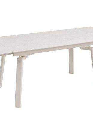 Стол belford ceramic 140(200)*80 белый/кашемир