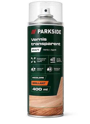 Лак-грунтовка parkside 2 в 1, прозрачный глянцевый, 400 мл