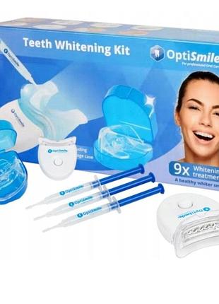 Набор для отбеливания зубов optismile, led-лампа + гель, 9 процедур