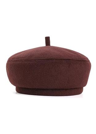 Берет антенка лондон кашемир бордовий, 57-58