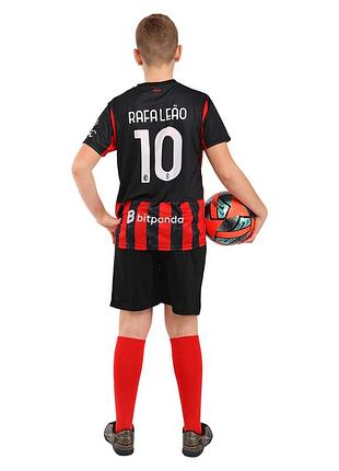 Форма футбольна дитяча з символікою футбольного клубу ac milan домашня 2026 20-30 червоний-чорний