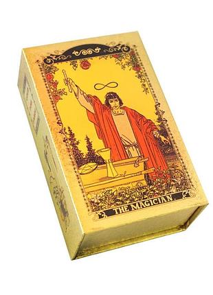 Карты золотое таро уэйта gold foil tarot cards