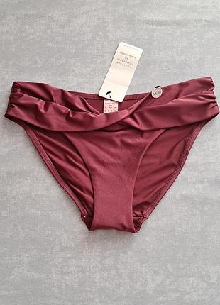 Купальные трусики женские, плавки, бордовые, m, hunkemoller