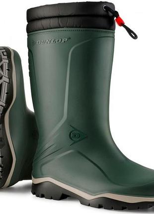 Чоботи гумові dunlop р.39 утеплені до -15 c, смарагдовий, blizzard (арт.mu0kl45)