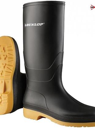 Чоботи гумові dunlop dull чорні р.38 (арт.16258)