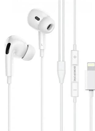 Навушники дротові hoco m1 pro original (lightning) white