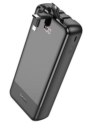 Зовнішній акумулятор hoco j114a charger power bank with cable and digital display(20000mah) black