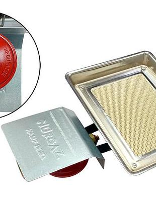 Газовий керамічний пальник інфрачервоний vita nurgaz 1.5 квт 110 г/год туреччина з адаптером для євр (gp-0309)