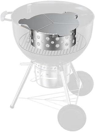 Комплект для барбекю onlyfire зі сталі для гриля weber 57 см з коптильнею уцінка