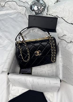 Chanel coco handle black with gold hardware