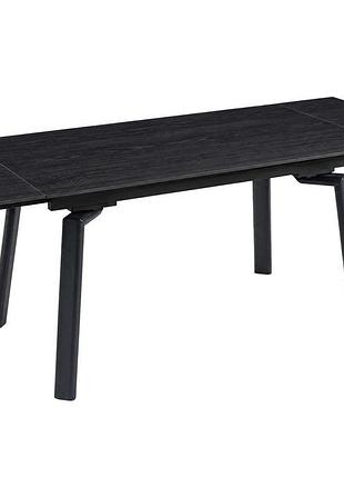 Стол belford ceramic 140(200)*80 черный орех/черный