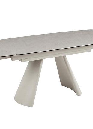 Стол brooklyn ceramic 140 (200)*80 серый мат/кашемир