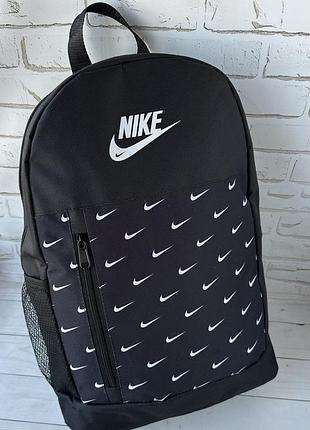 Спортивный тканевый черный рюкзак nike