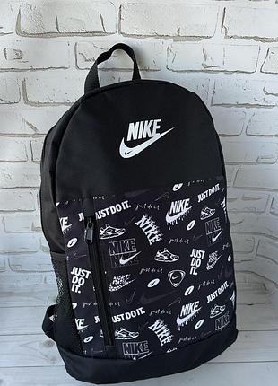 Спортивный тканевый черный рюкзак nike
