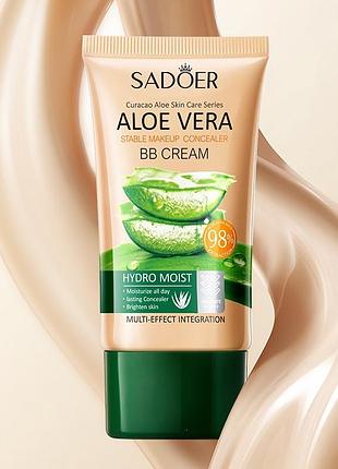 Увлажняющий крем для лица с экстрактом алоэ вера sadoer aloe vera stable makeup concealer bb cream 40мл