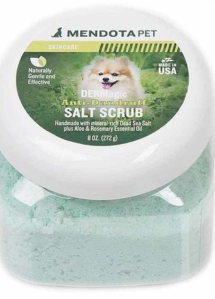 Скраб для шкіри тварин dermagic anti-dandruff salt scrub 272 грамм