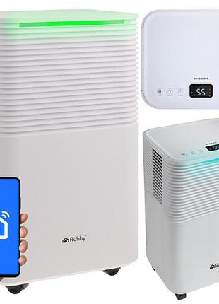Осушувач повітря компресорний з wi-fi , гігростатом, таймером 12л/день , антицвіль з lcd ruhhy 26498 dryzix 500 польща