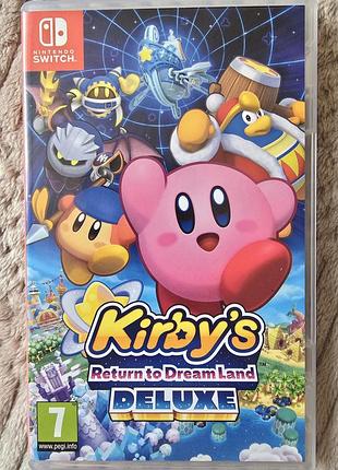 Kirby’s return to dream land deluxe, б/у, eng , nintendo switch, switch 2