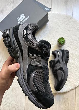 Мужские новые замшевые кроссовки new balance 2002r black 45:5р(29.5см