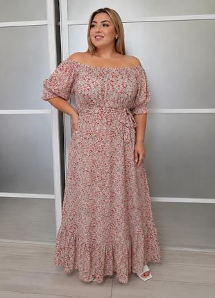 Сукня жіноча максі,100% бавовна, розмір xxl(60-62)