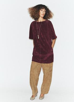 Коротка сукня zara з 100% замші