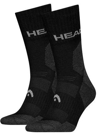Носки head hiking all climates crew 2p черный чол 43-46