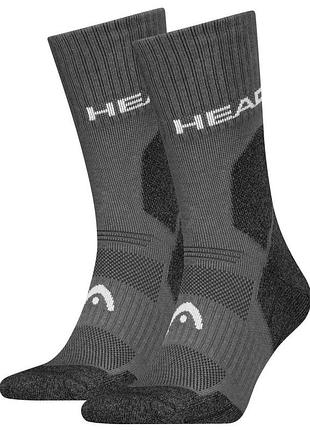 Носки head hiking all climates crew 2p серый чол 43-46