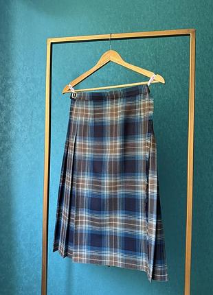 Вінтажна вовняна спідниця-кілт pitlochry knitwear (made in scotland), 100% вовна, розмір m (uk 12 / eur 38)