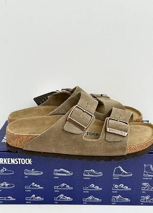 Шльопанці ортопедичні колір taupe birkenstock arizona біркеншток