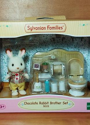 Набор фигурка кролик и туалетная комната sylvanian families