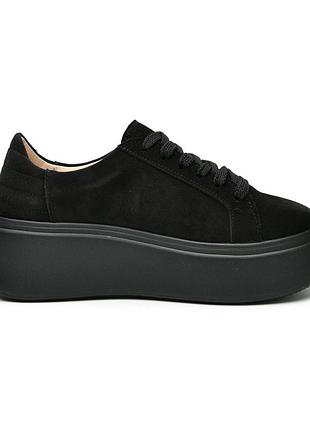 Женские кеды низкие itstyle черные 38 24.5 см (50712)