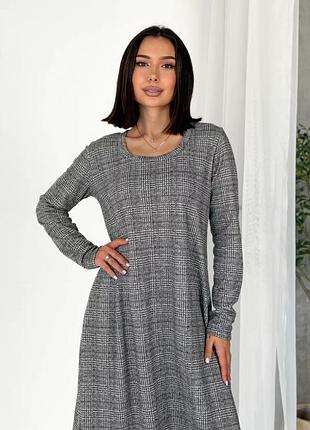 Повсякденна тепла сукня а-силуету innoe 270591-1, р. 44-50 сірий