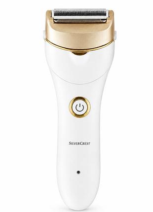 Жіноча електробритва silvercrest personal care slsa 3.7 a1, 3 насадки, акумуляторна, usb-c, ipx6