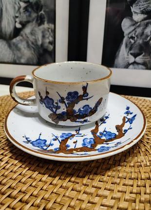 Супова чашка з блюдцем (бульйонниця / soup mug). об'єм ~400 мл.