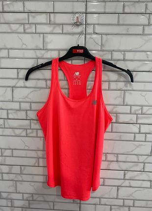 Жіноча яскрава спортивна майка new balance accelerate tank / nb dry рожевий неон (розмір s)