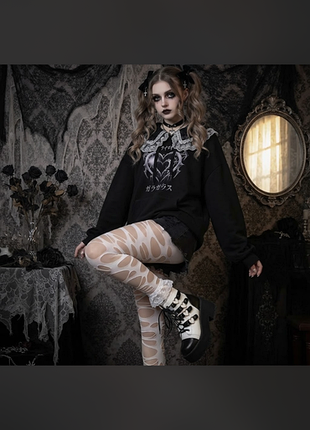 Колготки лосіни з вирізами alt-girl, punk, grunge, cyberpunk, goth harajuku fashion.
