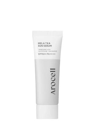 Сонцезахисна сироватка з транексамовою кислотою arocell mela txa sun serum spf50+ pa++++, 40 мл