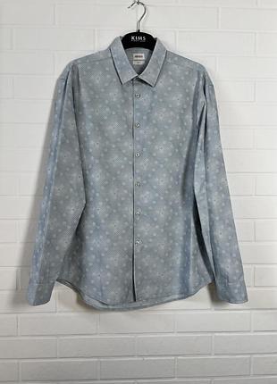 Kenzo чоловіча сорочка бавовна розмір 44/17.5 (l-xl)