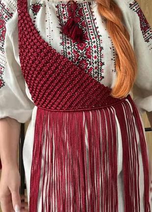 Макраме накидка