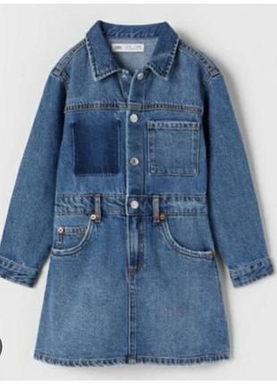 Денимовое платье zara