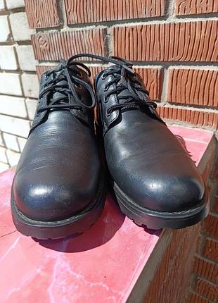 Мужские кожаные туфли / ботинки timeberland waterproof (оригинал) 10.5m us / р. 44.5 (стелька 29 см)