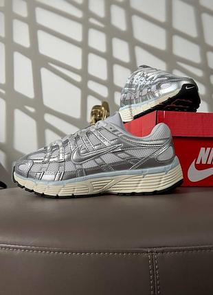 Nike p-6000 silver beige