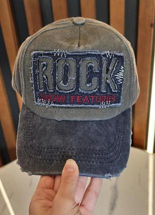 Унісекс кепка rock синя
